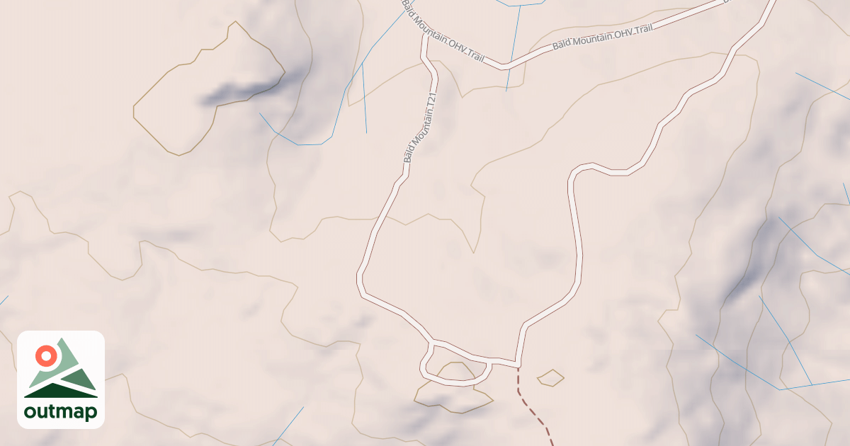 Map of Bald Mountain T21