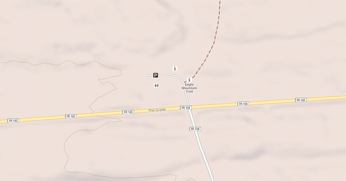 Map preview of EAGLE MOUNTAIN TRAILHEAD
