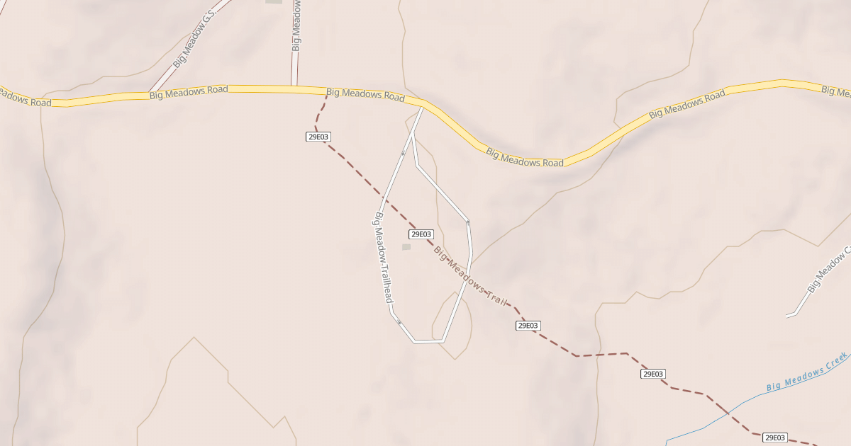 Map preview of BIG MDW TRAILHEAD