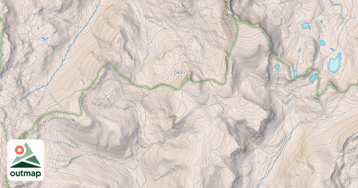 Map of Continental Divide National Scenic Trail