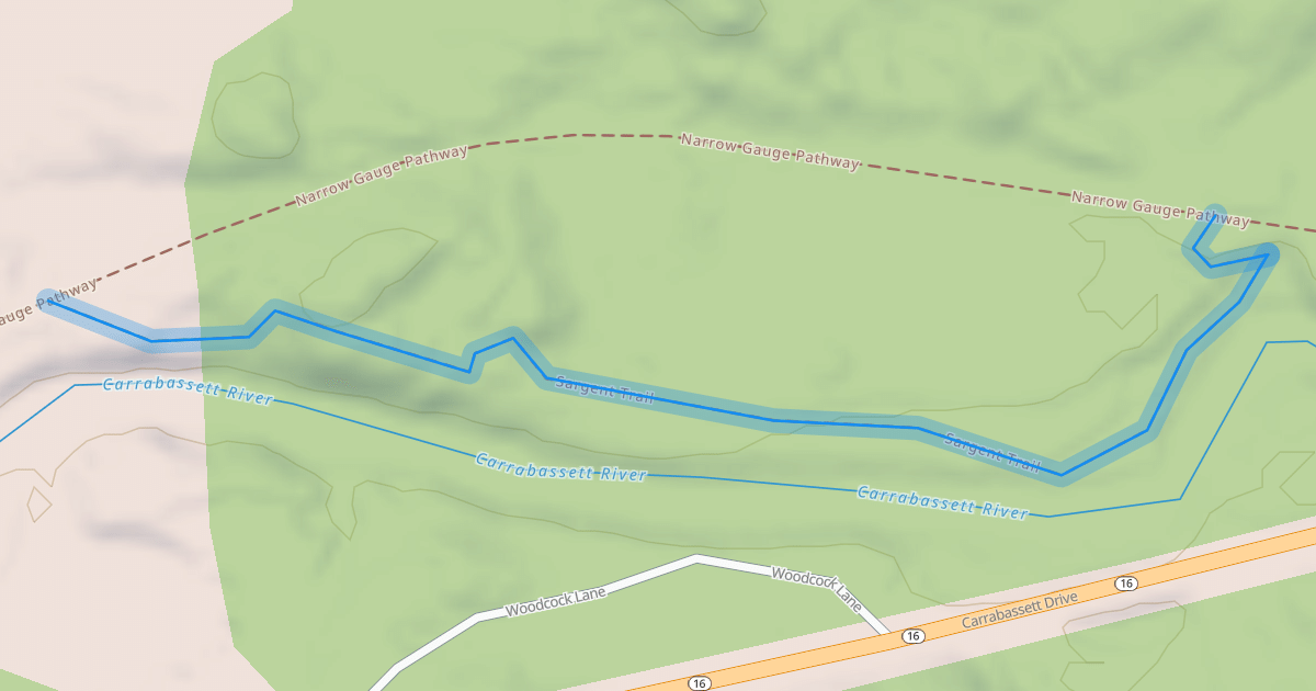 Map preview of Sargent Trail