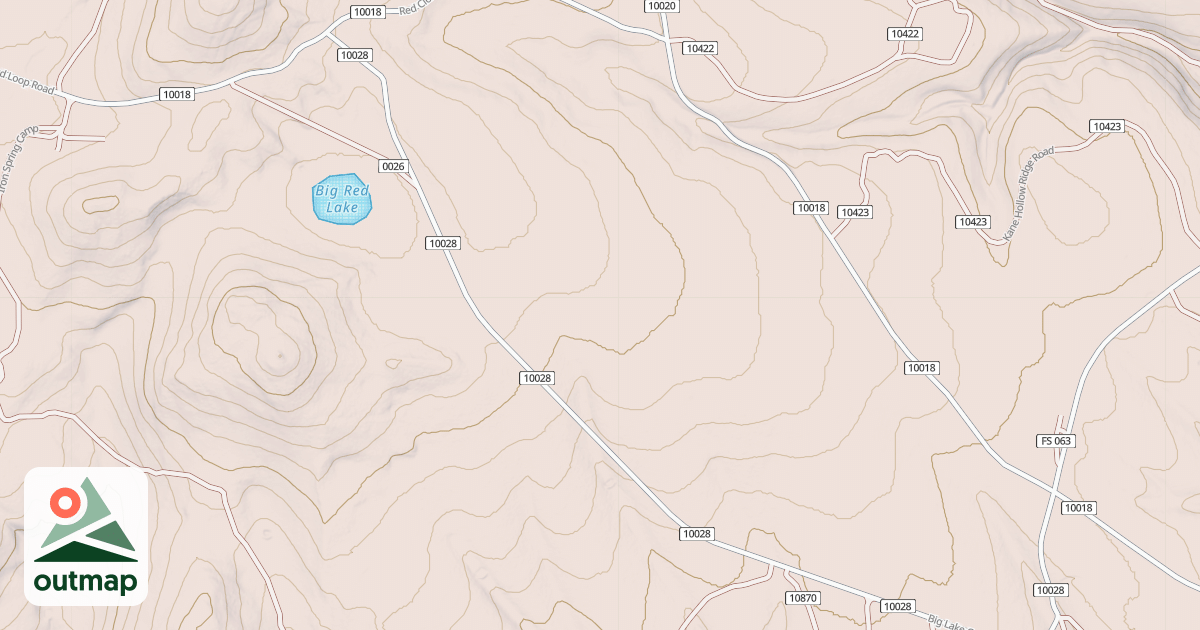 Map of BIG LAKE CUTOFF