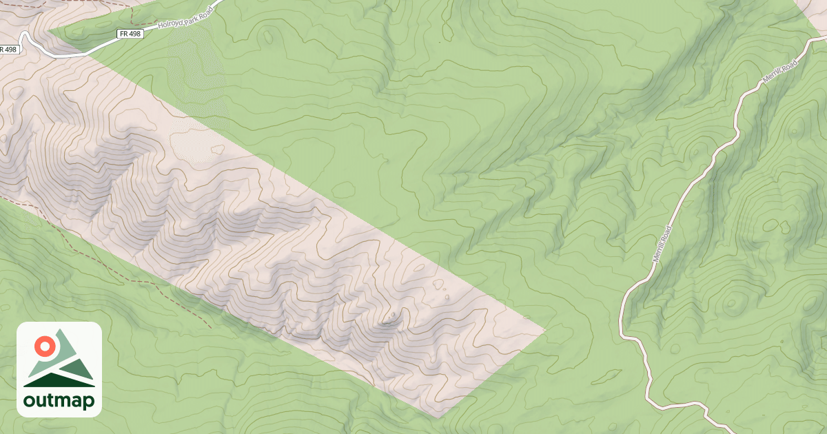 Map of HOLROYD PARK SPUR 2E