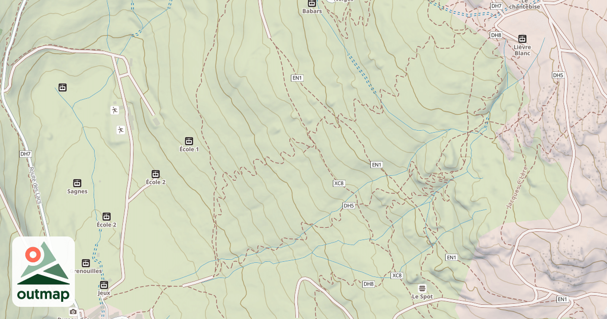Map of Piste de luge