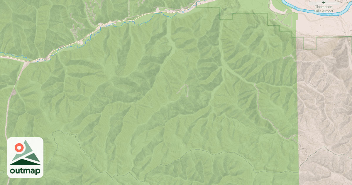 Map of Dry-Wilkes Divide