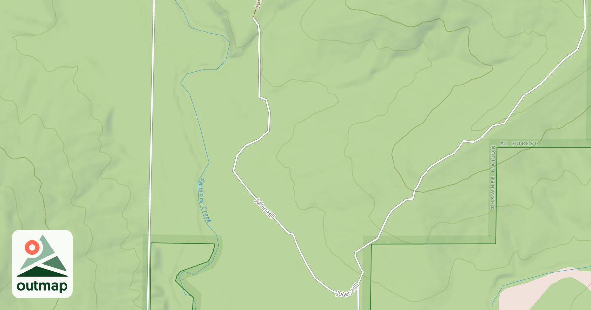 Map of JULIEN HILL SPUR II