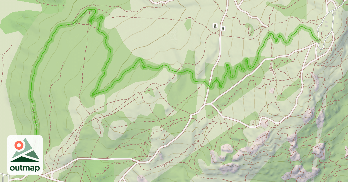Map of Esmeralda Trail