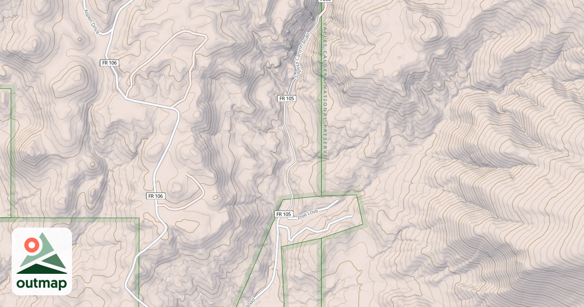Map of SULPHUR CANYON