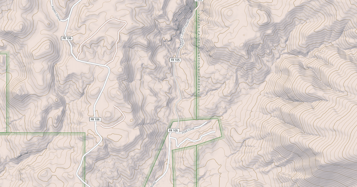 Map preview of SULPHUR CANYON