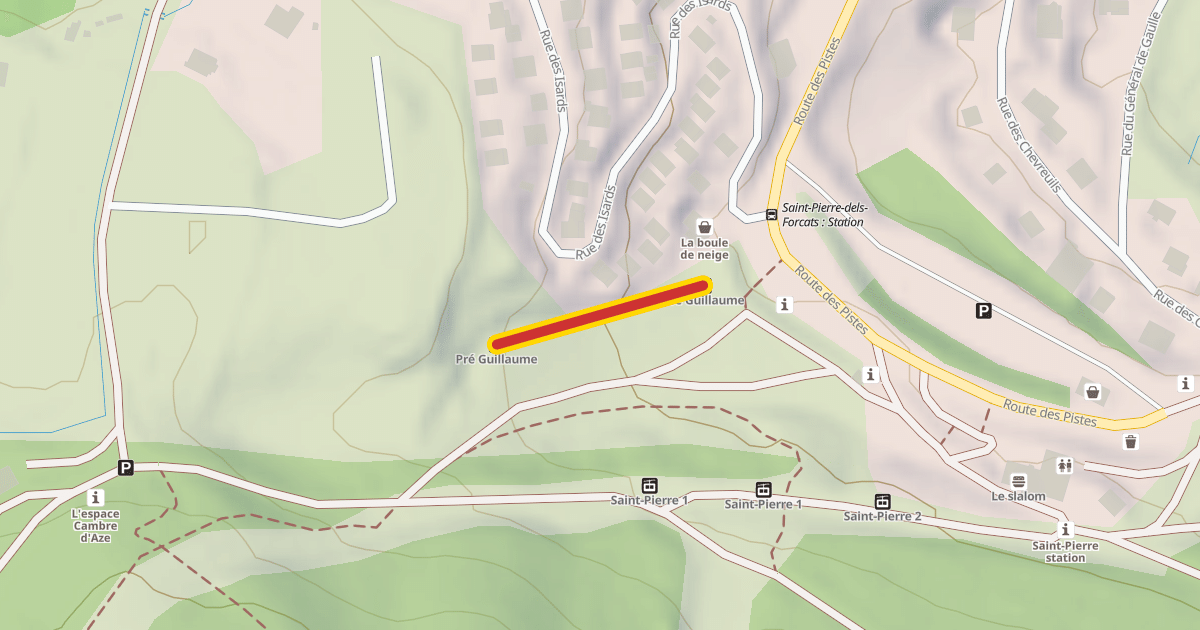 Map preview of Pré Guillaume