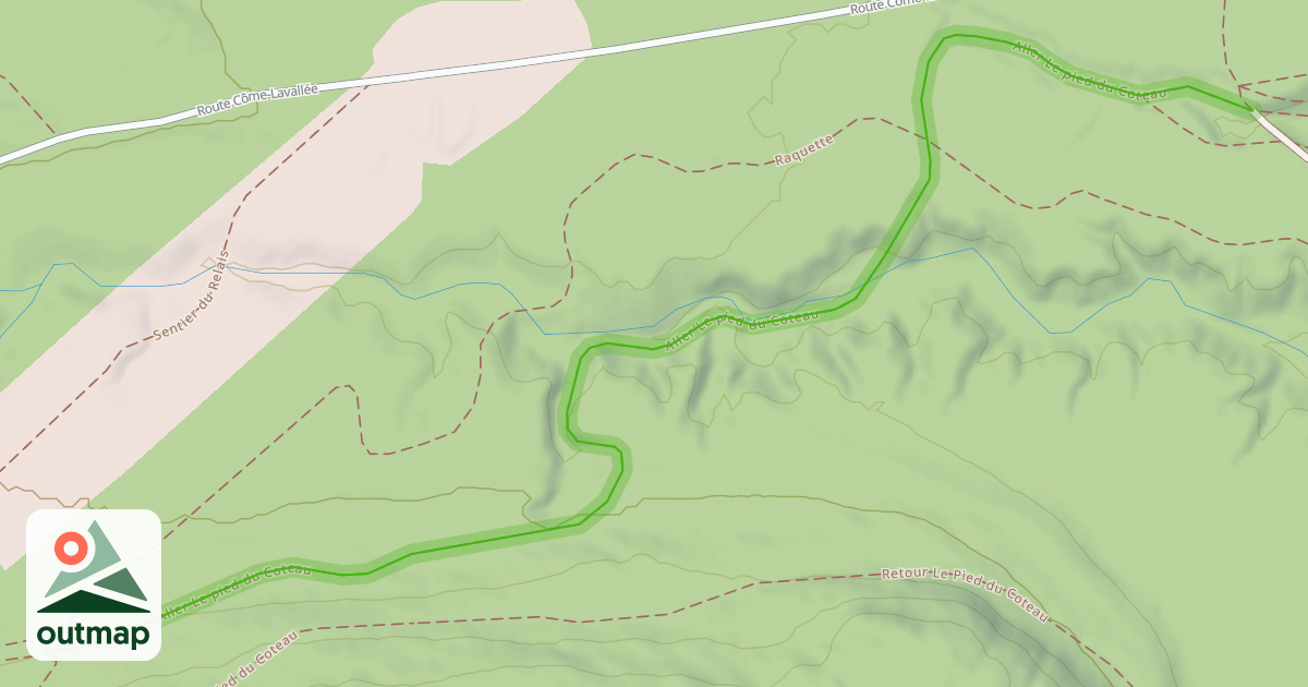 Map of Aller Le pied du Coteau