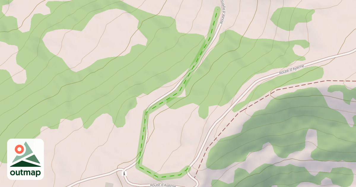 Map of (abandonné) piste