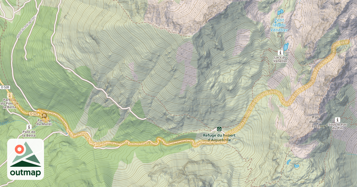 Map of Col de l'Aigleton — Prabert