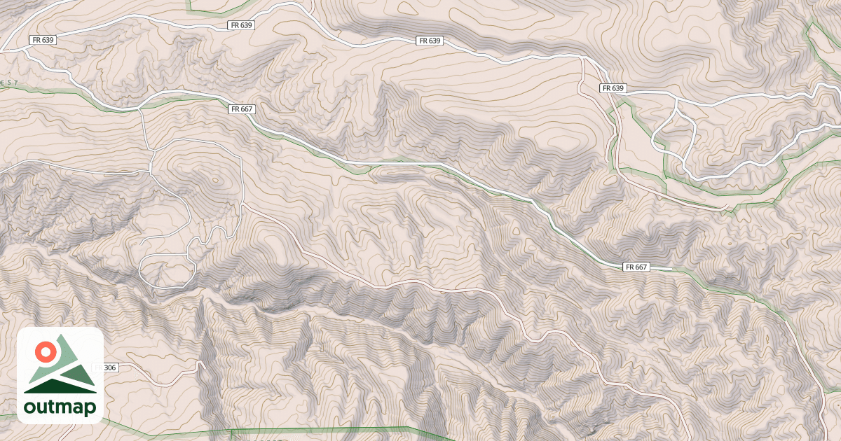 Map of TRUCHAS RIVER
