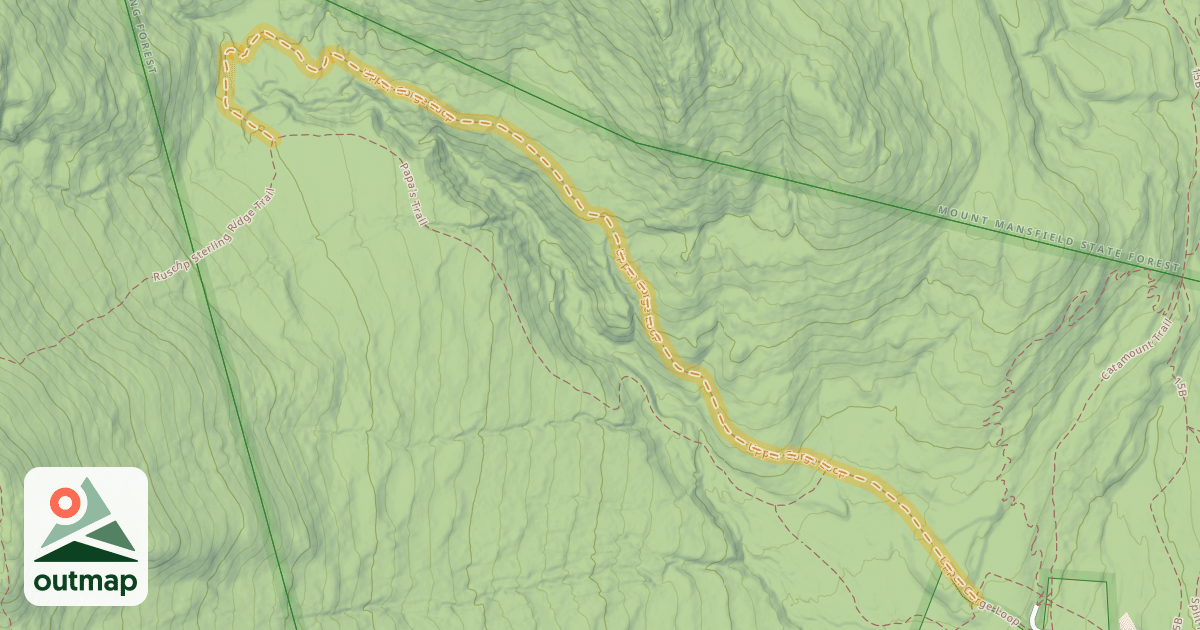 Map of Upper Gorge Loop