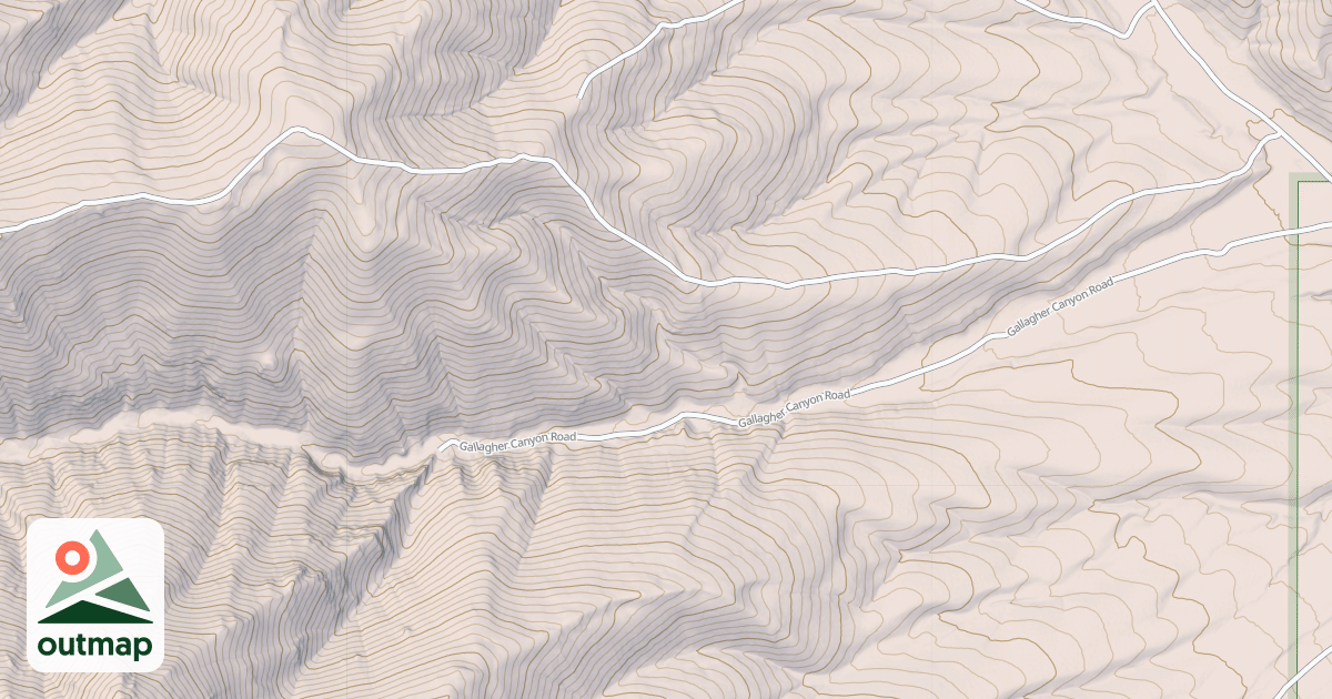 Map of GALLAGHER CANYON