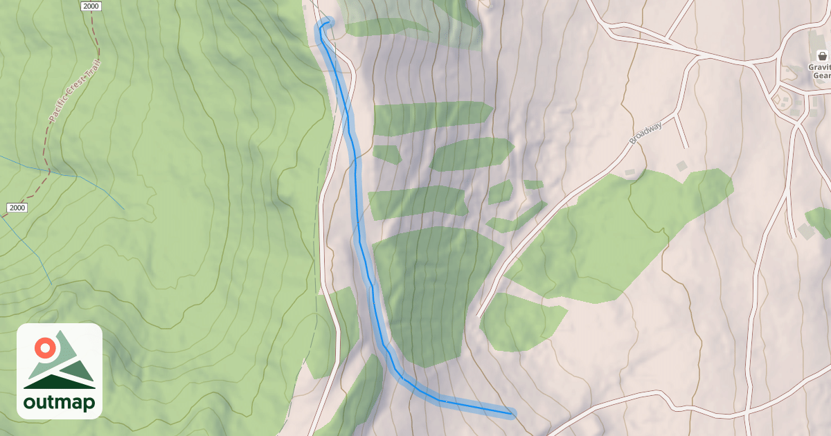 Map of Top Traverse
