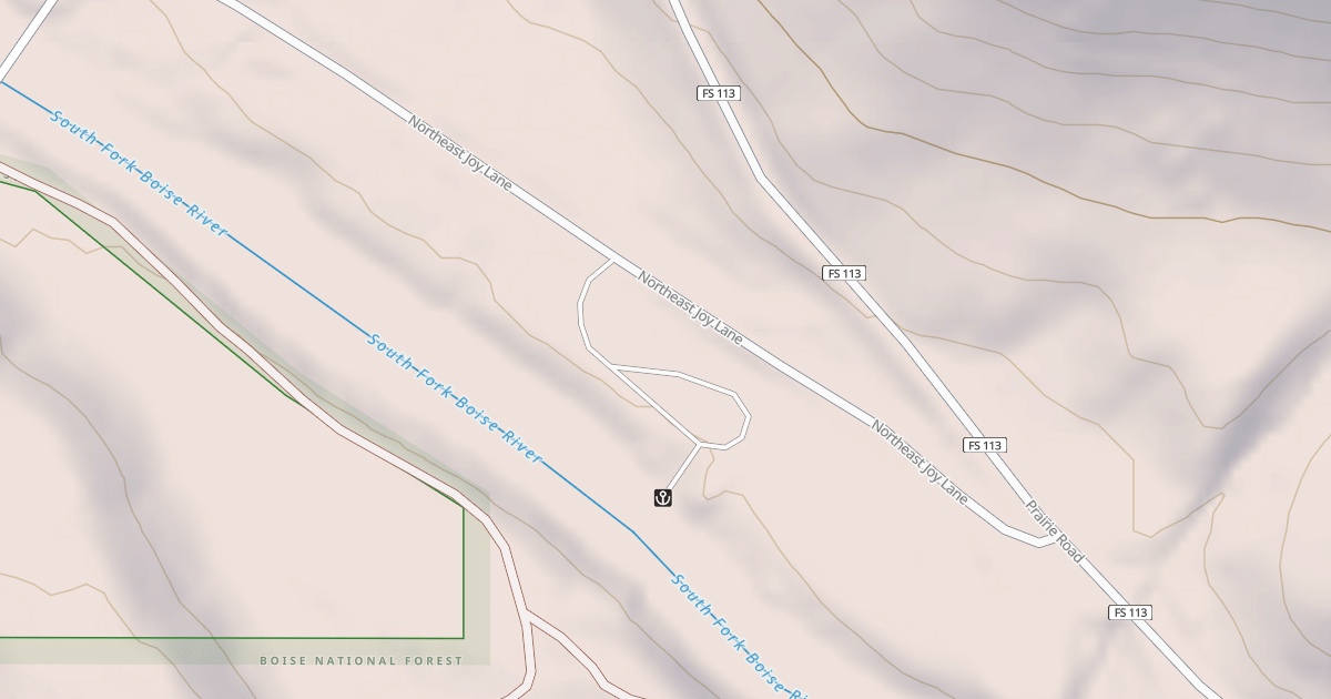 Map preview of DANSKIN BOAT LAUNCH