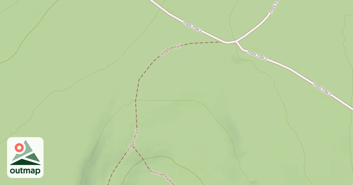 Map of Ledges Trail