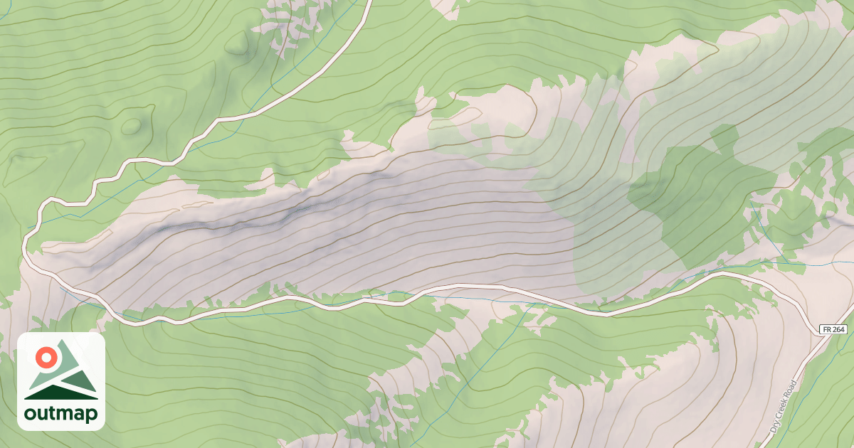 Map of DRY CR BRANCH