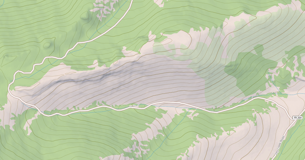 Map preview of DRY CR BRANCH