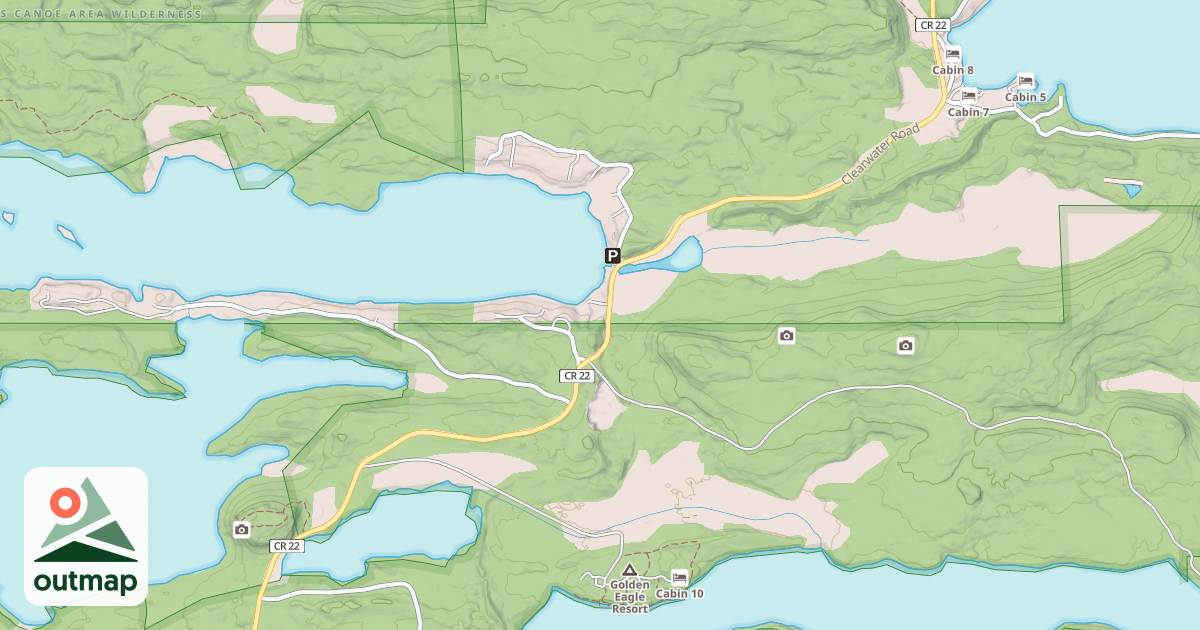 Map of Clearwater Spur