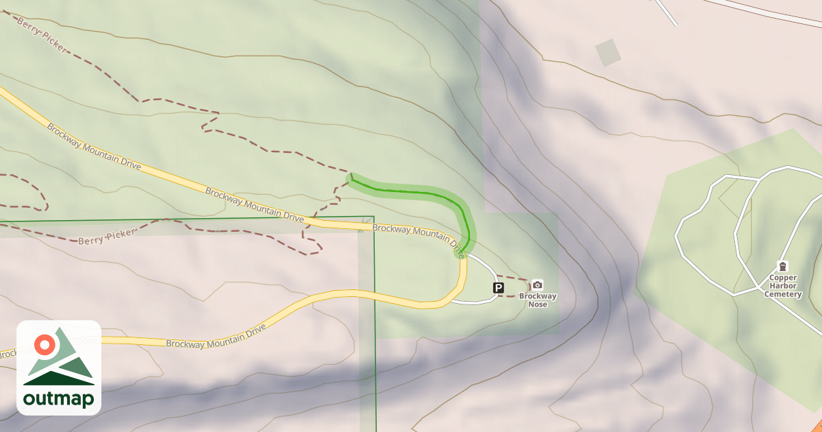 Map of Berry Picker - Overlook Spur