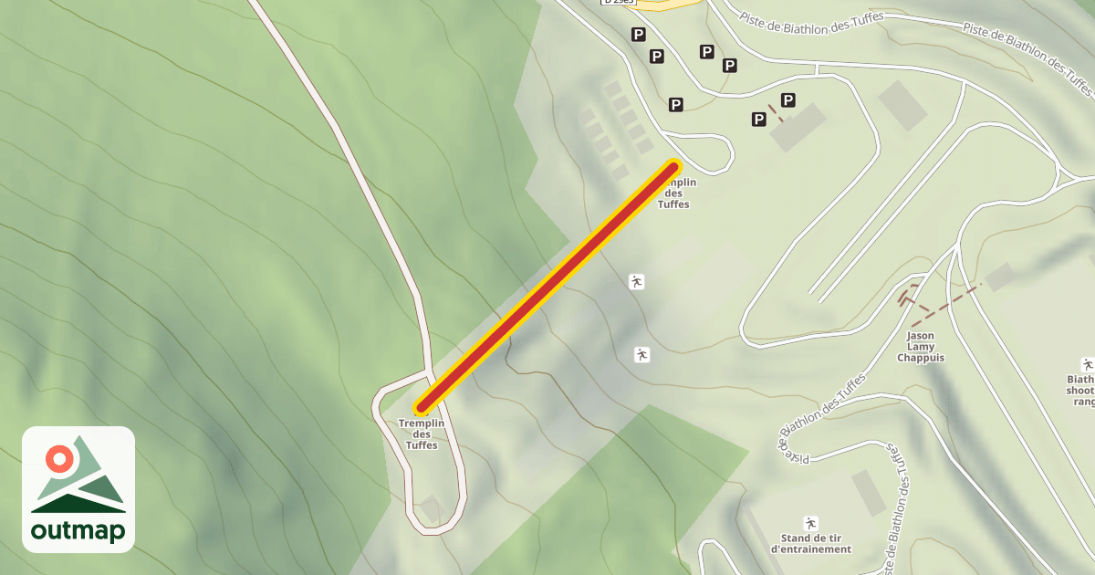 Map of Tremplin des Tuffes