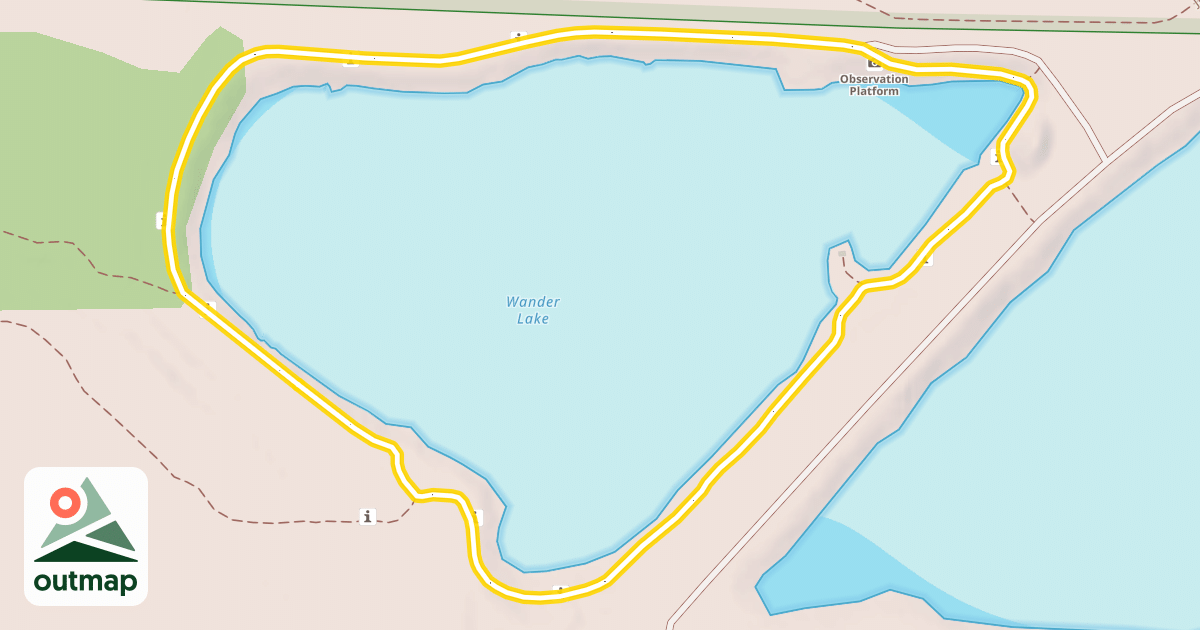 Map of Wander Lake Loop