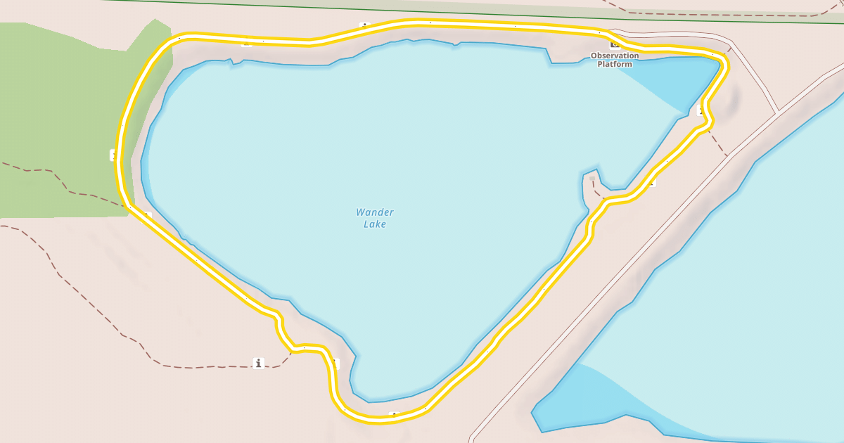 Map preview of Wander Lake Loop