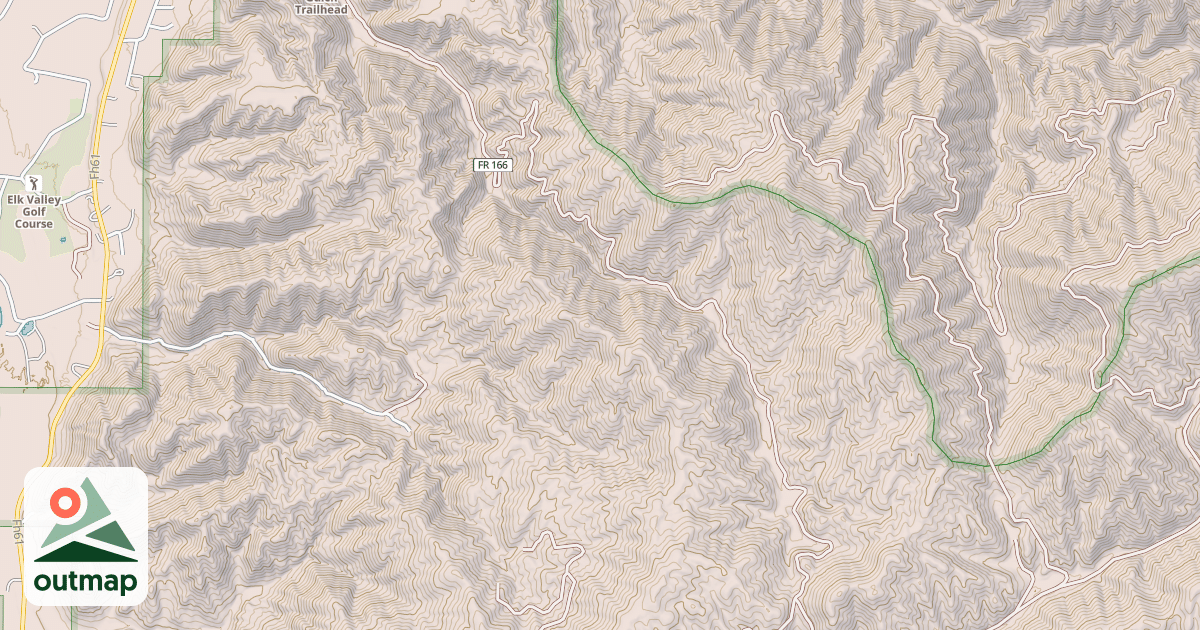 Map of Pine Gulch