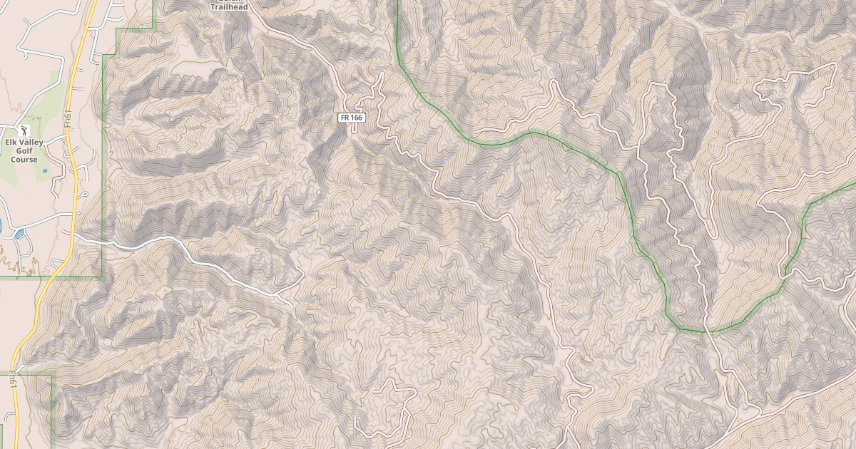 Map preview of Pine Gulch