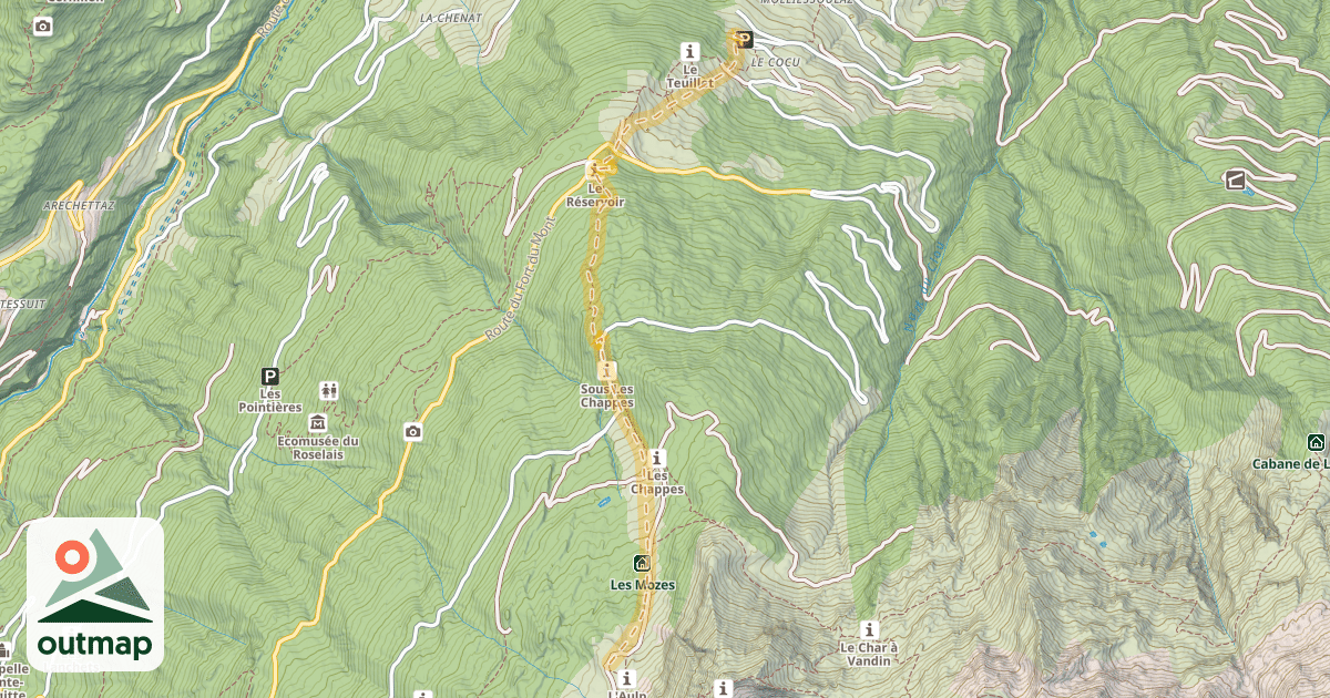 Map of Chalet du Haut du Pré — Molliessoulaz
