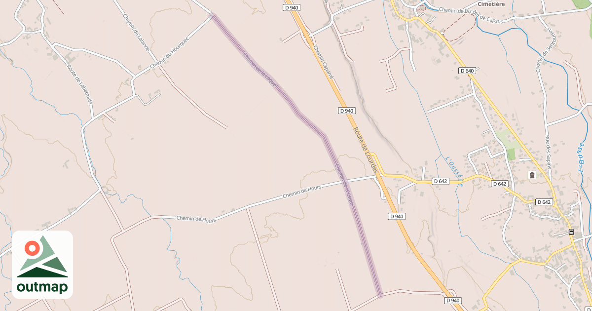 Map of Chemin de la Laque