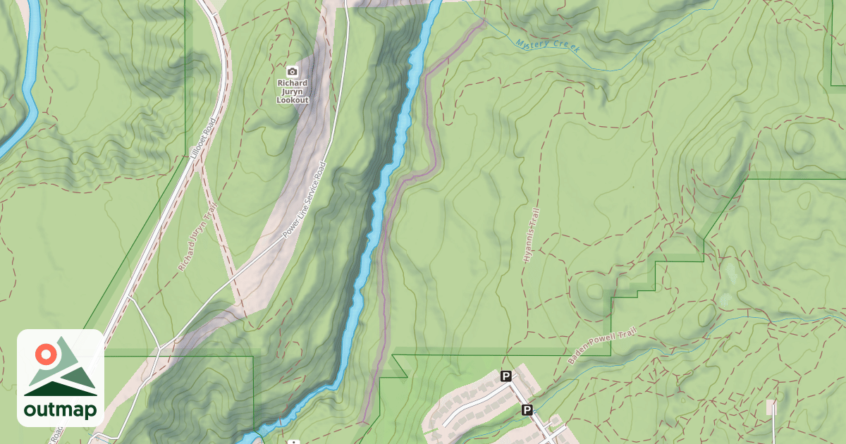 Map of Fisherman's Trail South