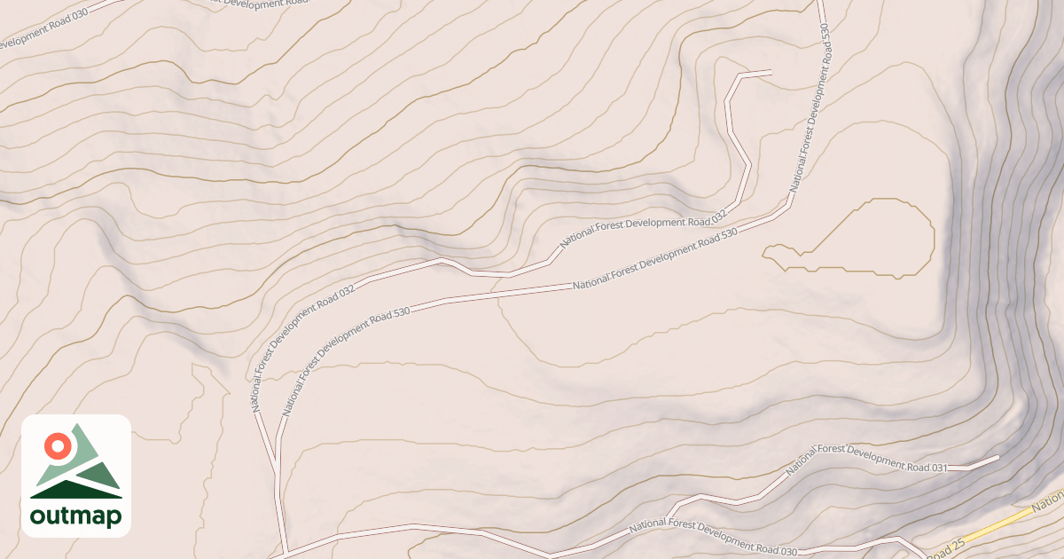 Map of USFS National Forest System Roads {EF6B6449-A0AB-4BDE-8456-FA275CE76B44}
