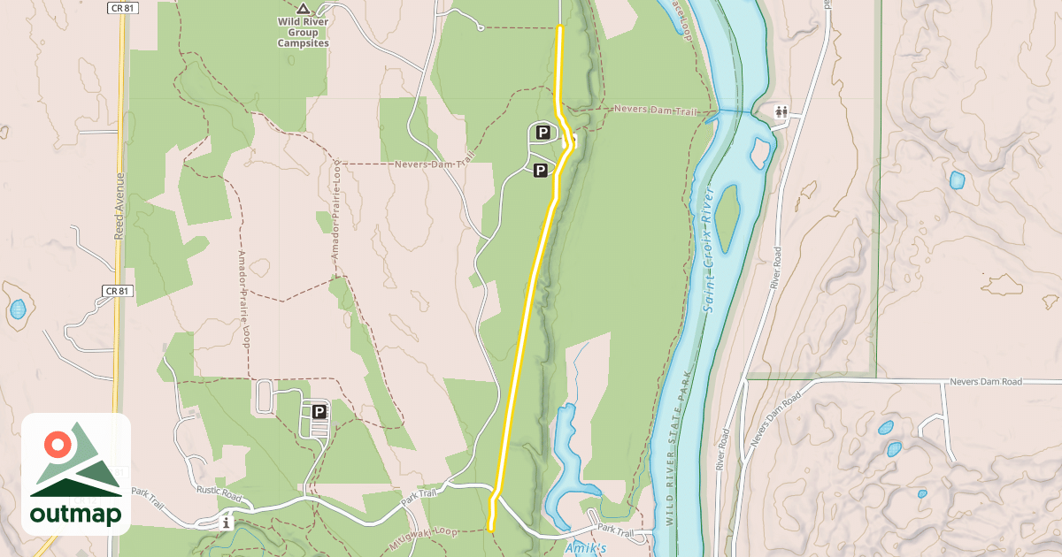 Map of Old Logging Trail