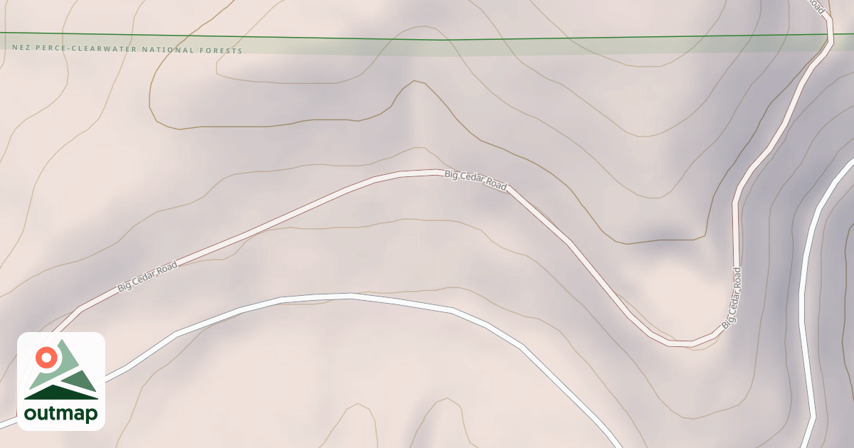 Map of BIG CEDAR