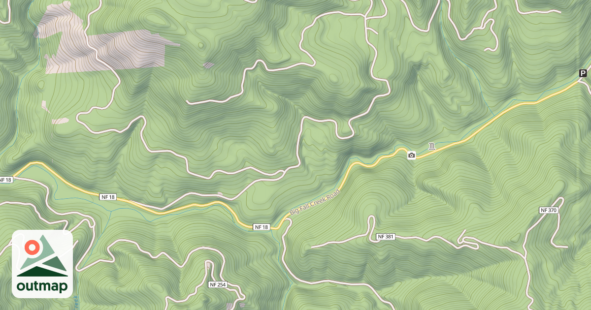 Map of FALL CREEK
