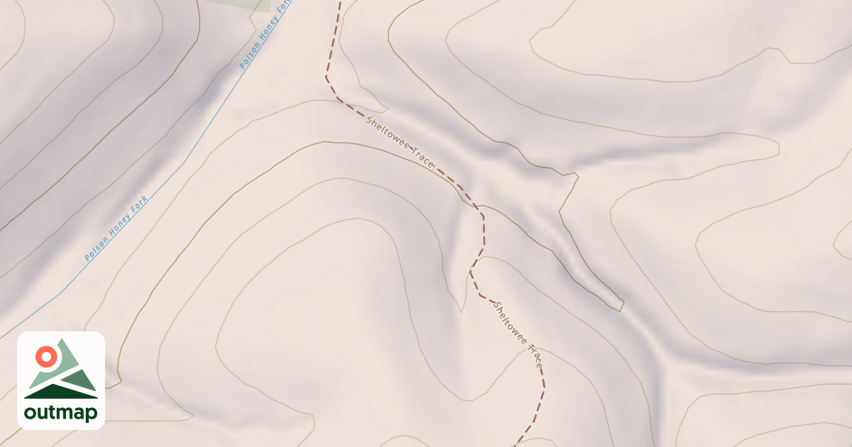 Map of Sheltowee Trace