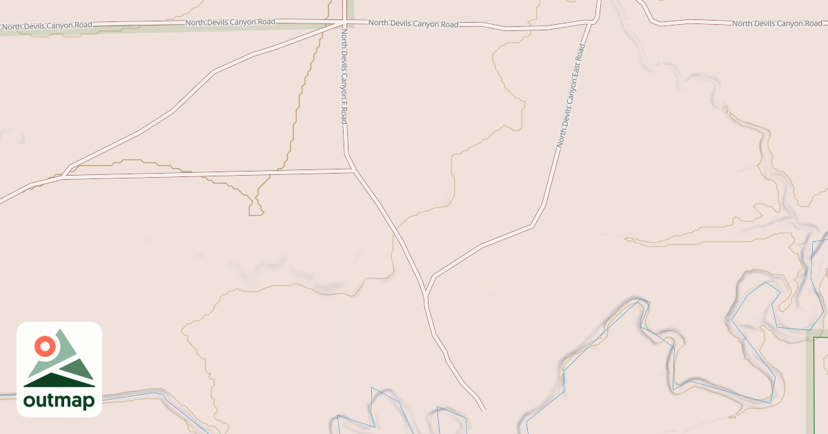 Map of NORTH DEVILS CANYON F