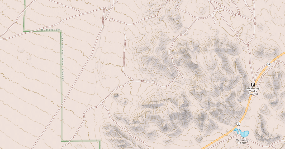 Map preview of HANNAPAH CUTOFF ROAD