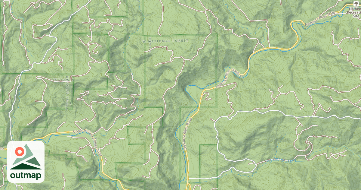 Map of THUNDER MOUNTAIN