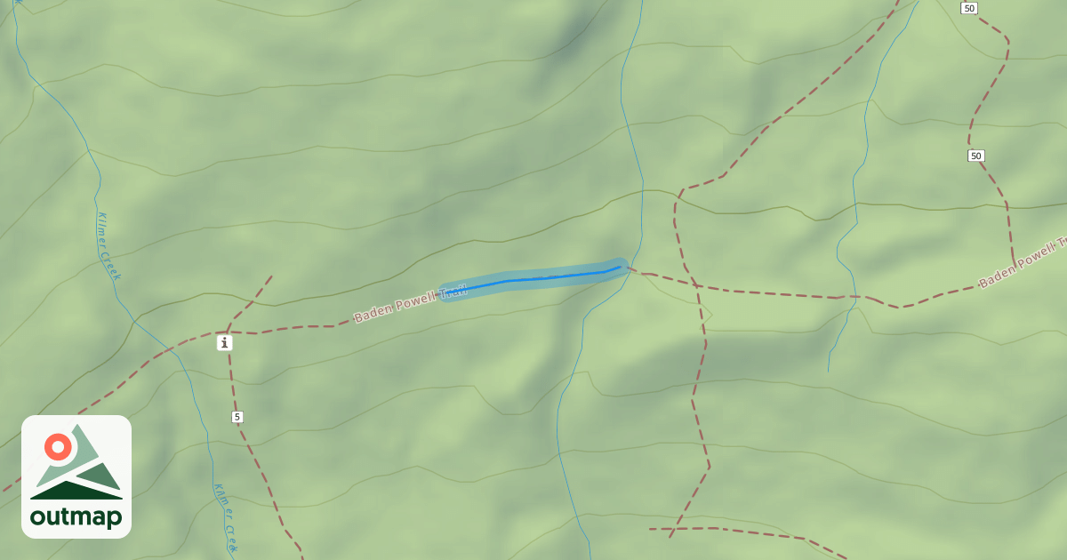 Map of Baden Powell Trail