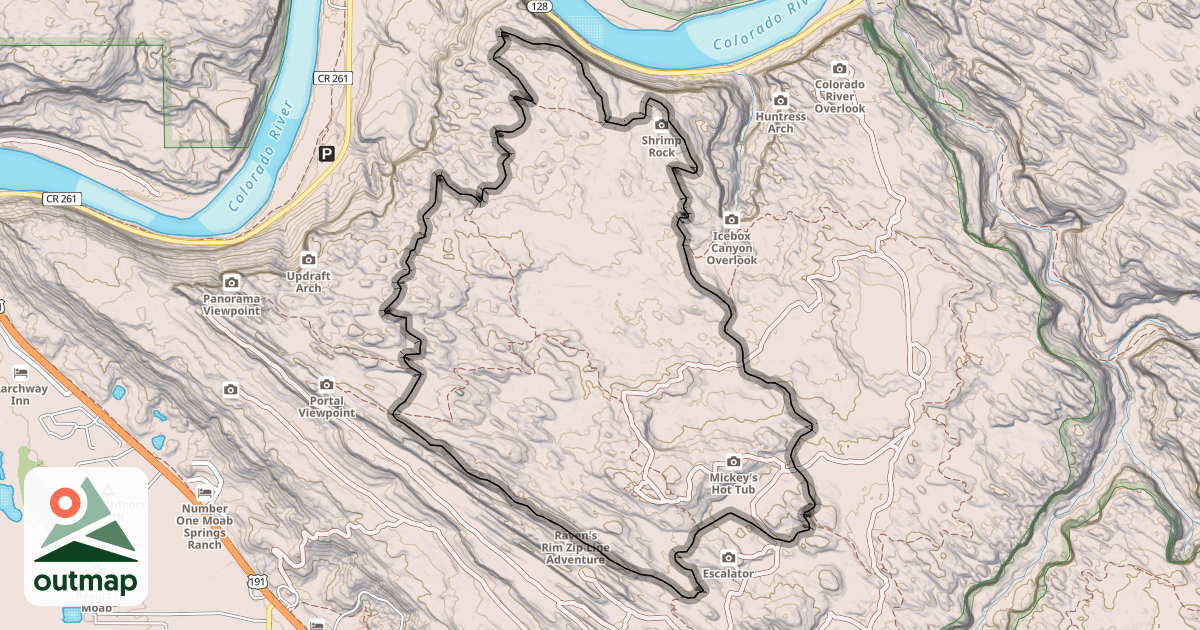 Map of Slickrock