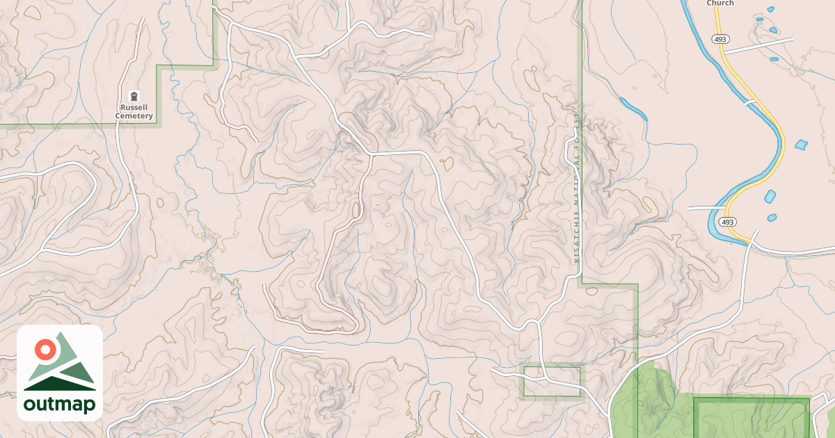 Map of BAYOU LUCE