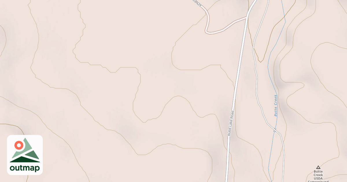 Map of BUTTE CK SPUR
