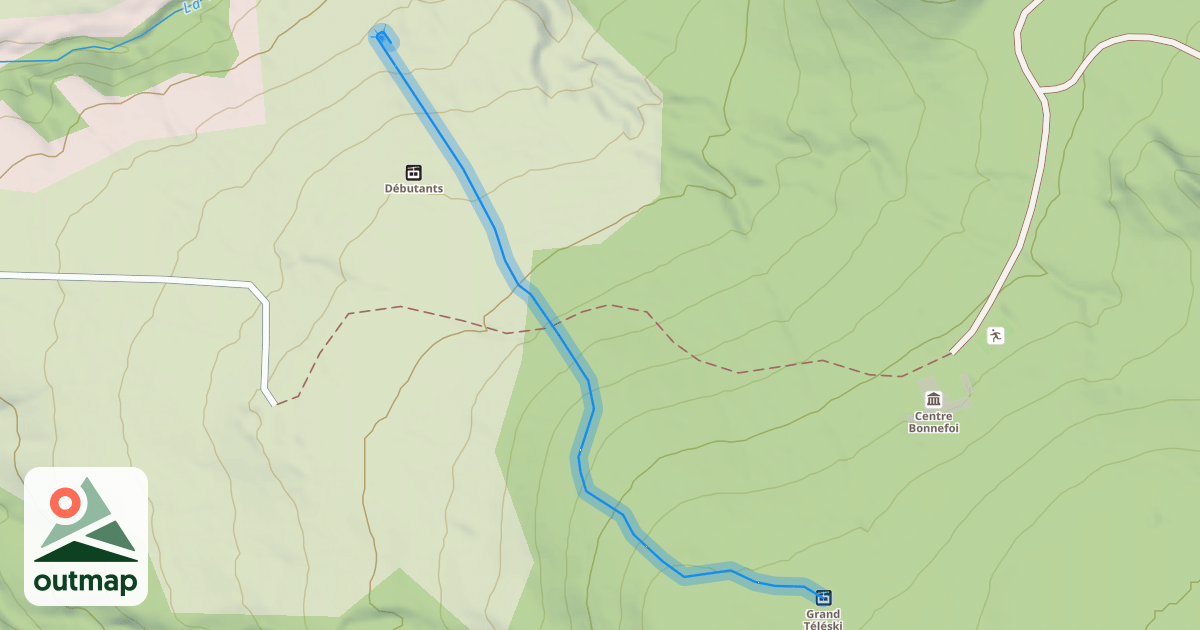 Map of Les Fayards A