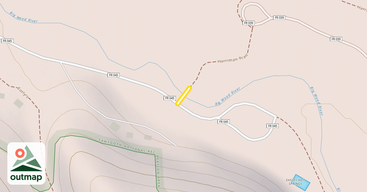 Map of Harriman Trail