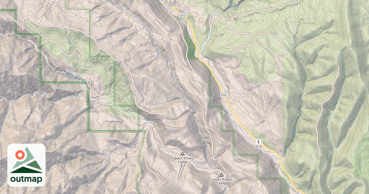 Map of PINEY CREEK